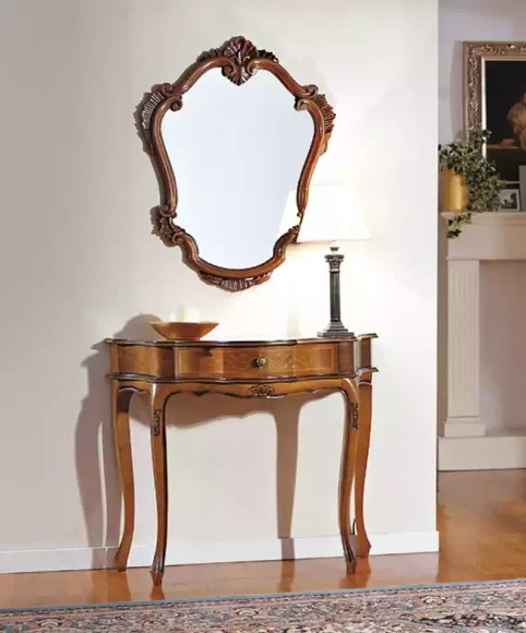 Konsolentisch mit Spiegel Sideboard Klassischer Einrichtung Möbel