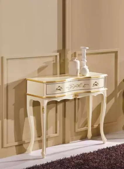 Designer Konsolentisch Holz Tisch Kommode Klassischer Möbel Konsole
