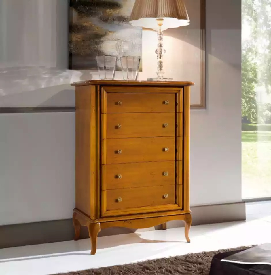 Braun Kommode Klassischer Luxus Schlafzimmer Holz Designer Möbel