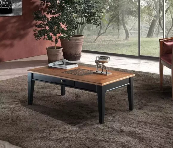 Couchtisch Wohnzimmer Italienische Möbel Stil Klassischer Holz Tisch
