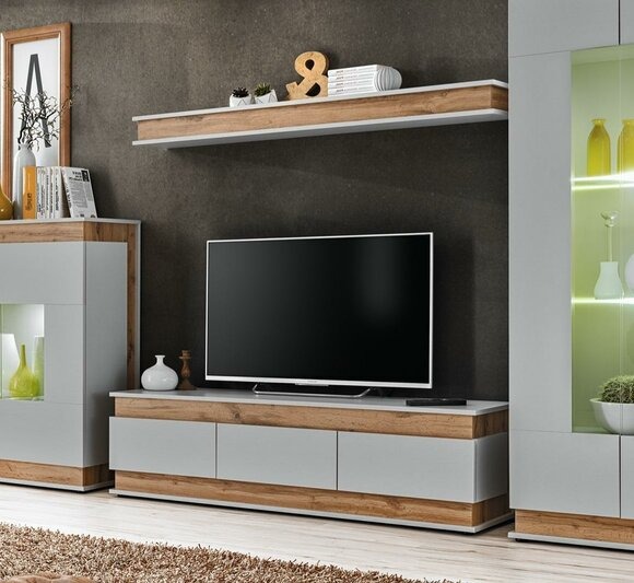 Wohnzimmer Set TV Ständer Neu Regal Luxus Möbe Modern Design Wohnwand