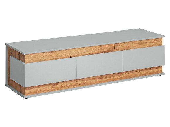Luxus Grau TV Ständer Wohnzimmer Modern Design Neu Holz Möbe Lowboard