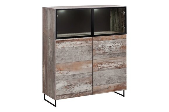 Vitrine Modern Stil Wohnzimmer Design Einrichtung Holz Schrank Neu Möbel