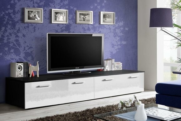 TV Ständer RTV Lowboard Designer Holz Einrichtung Modern Wohnzimmer
