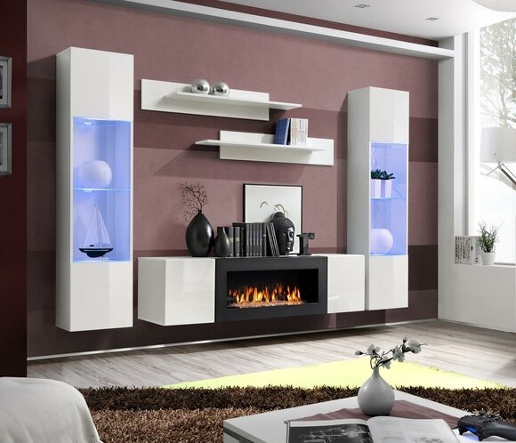 Modern Wohnzimmermöbel Designer Wohnwand Wandregale Sideboard Einrichtung