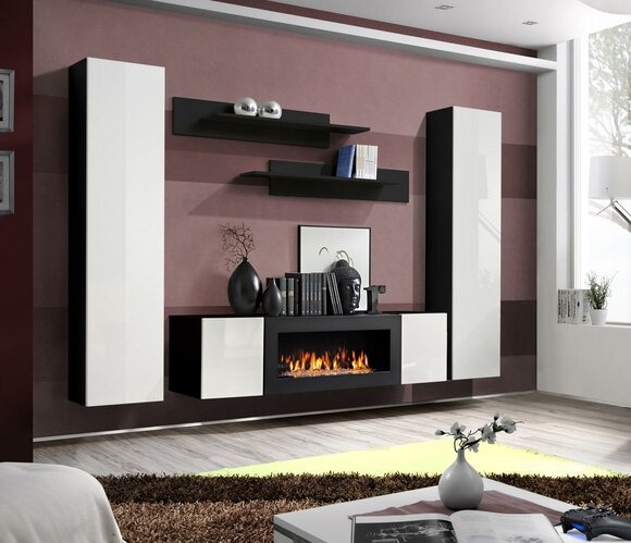 Wohnzimmermöbel Komplett Wohnwand Sideboard Wandregale Luxus Einrichtung