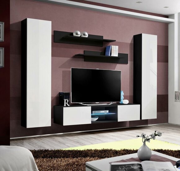 Wohnwand Komplett Designer Luxus Wohnzimmer Wandschrank Modern Einrichtung