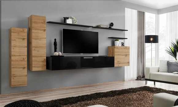 Luxus Wohnzimmermöbel Set Designer Wohnwand Wandregal Wand Schrank Möbel