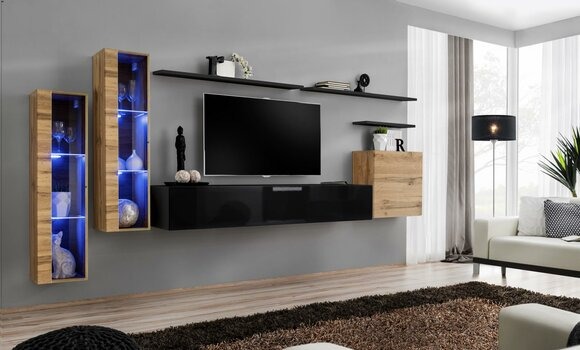 Luxus Möbel Wohnwand Sideboard Designer Wandschrank Einrichtung TV-Ständer