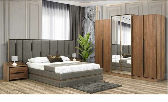 luxuriös Schlafzimmer set Modern Möbel 4tlg Elegant Haus Kleiderschrank