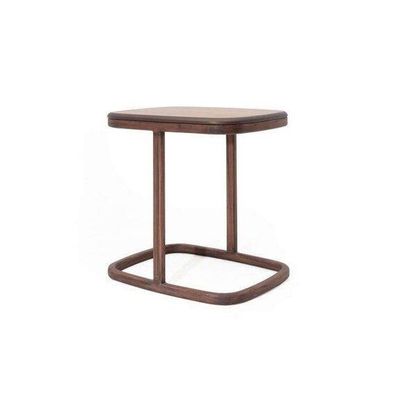 Dunkelbrauner Beistelltisch Wohnzimmer Holz Ablagetisch Kaffeetisch