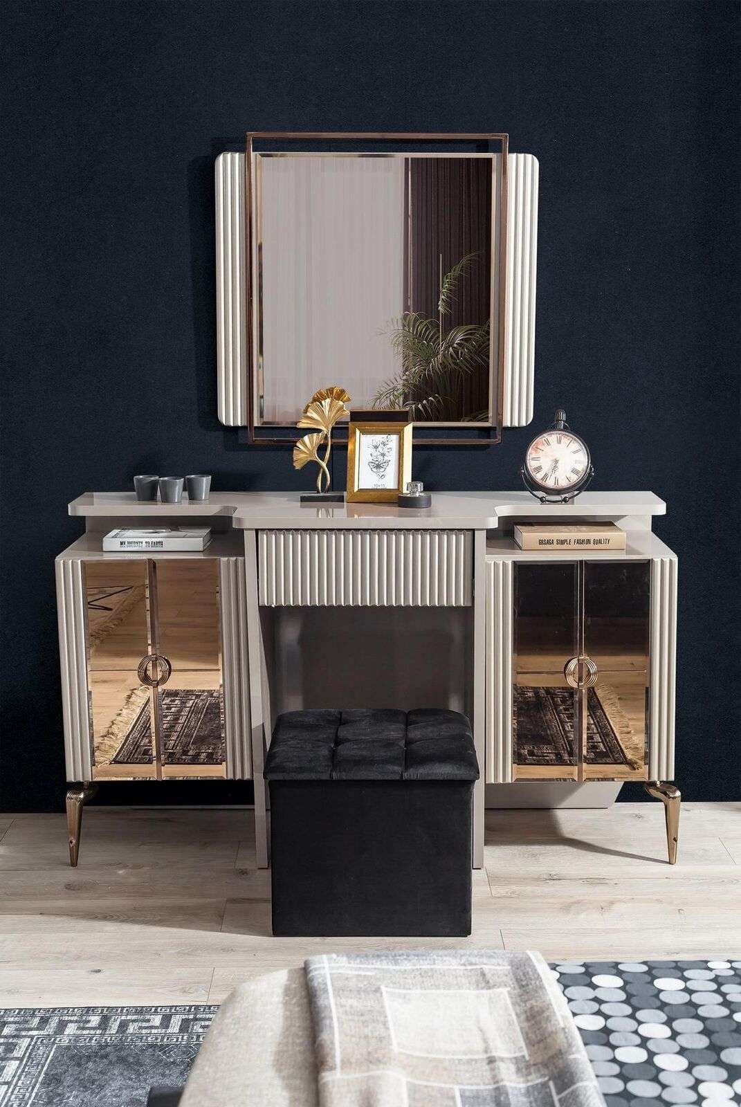 Perfekte Schlafzimmer Set Schminktisch mit Spiegel Design Luxus