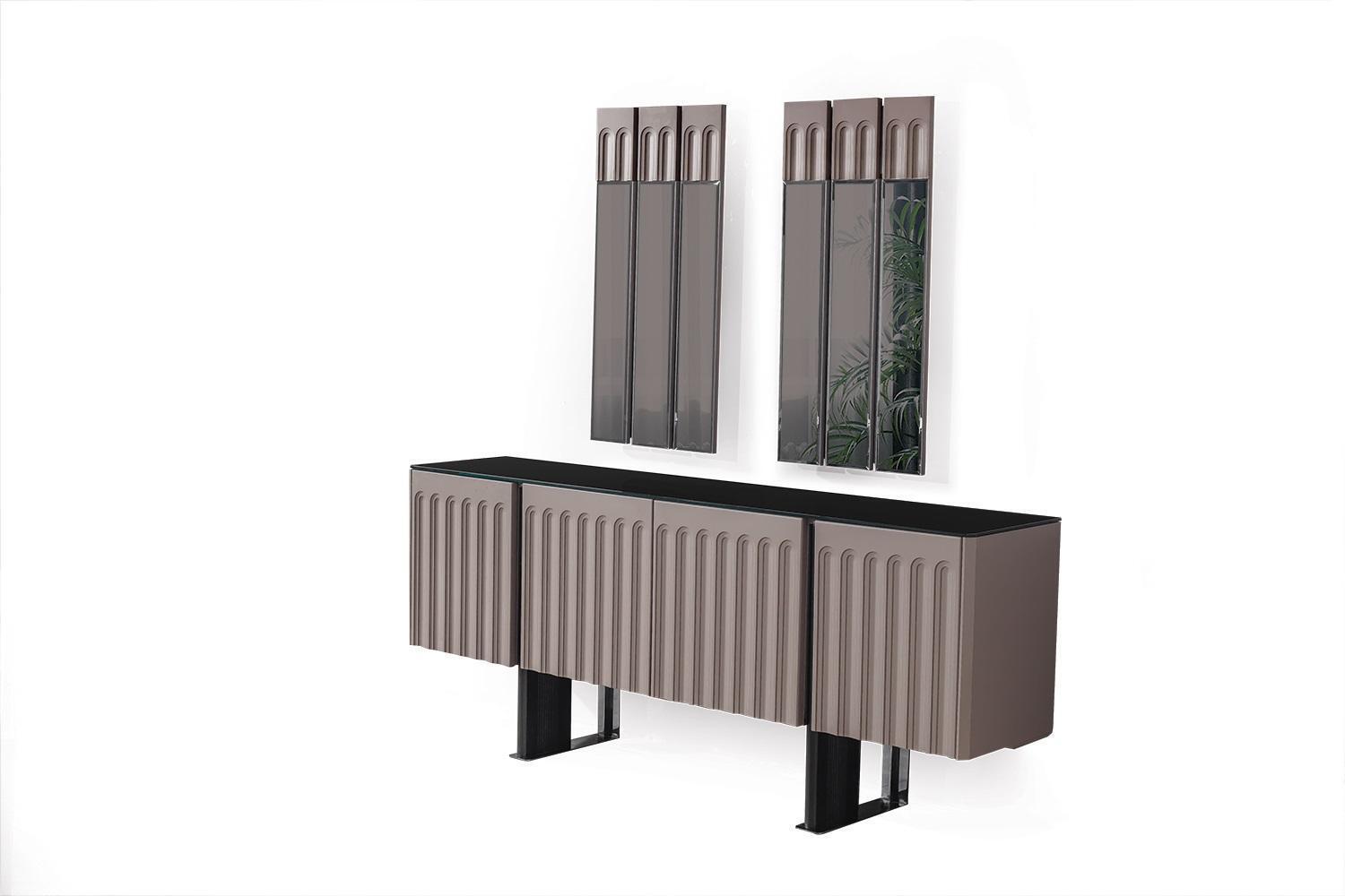 Modern Esszimmer Set Besteht aus Anrichte und 2x Spiegel Perfekte 3tlg.