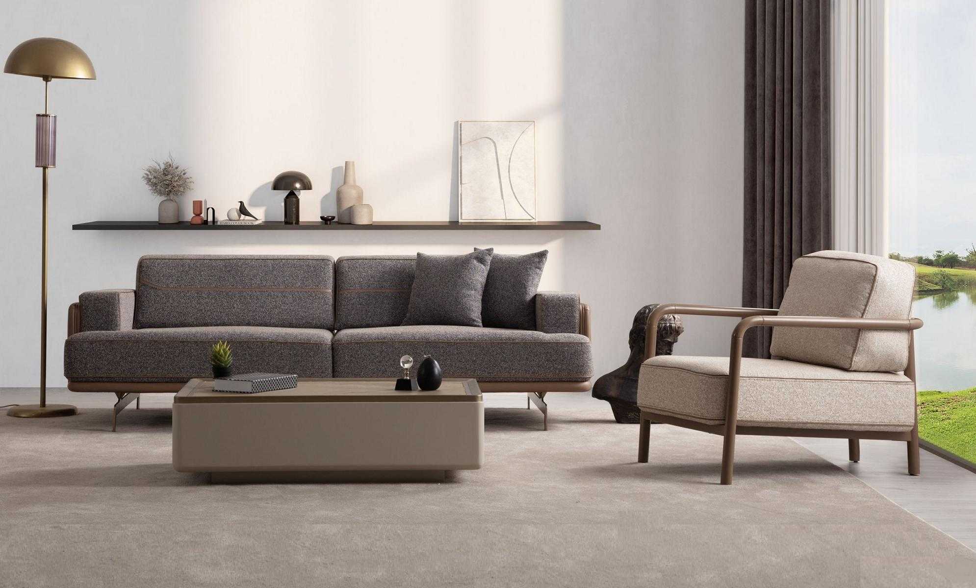 Wohnzimmer Sofa Set Designer Couch Garnitur Polster 3-Sitzer Sessel