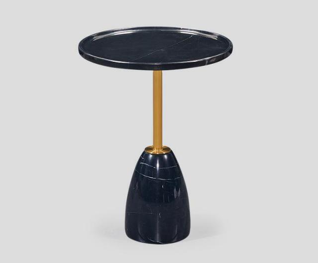 Marmor stilvolle Schwarz Beistelltisch Tisch luxuriöse modern Couchtisch Tische