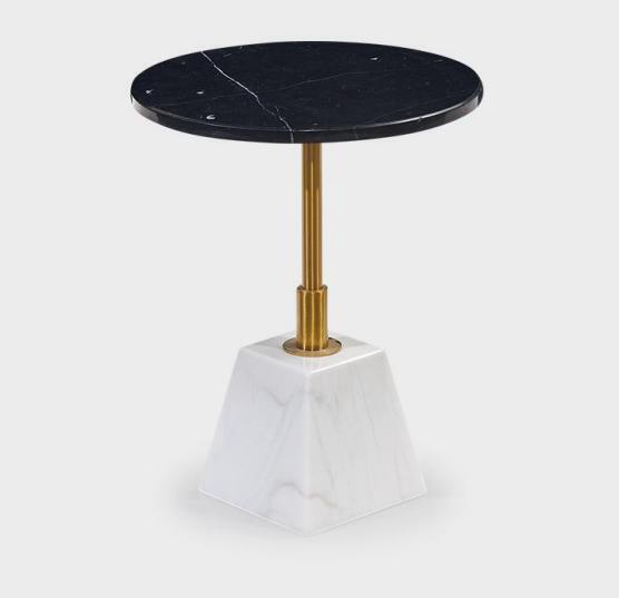 Hochwertiger Beistelltisch Stilvolle Wohnzimmer Tische Marmor Couchtisch