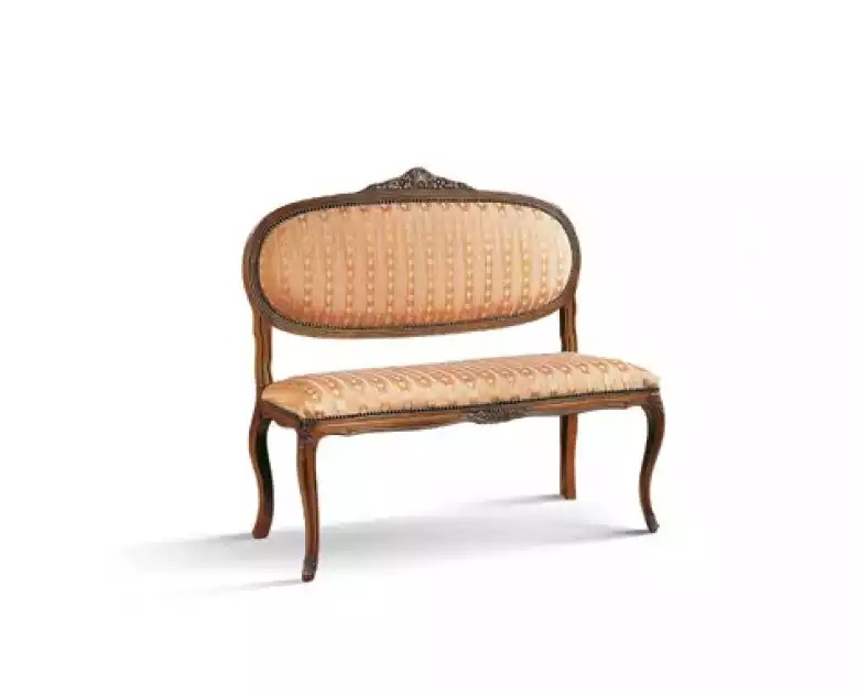 Designer Sitz Polster Bank Polster Sitz Hocker Bank Holz Stil Braun