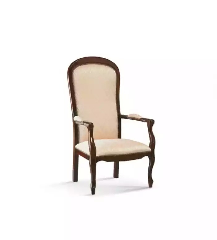 Wohnzimmer Sessel 1 Sitz Couch Polster Luxus Textil Design Holz Möbel