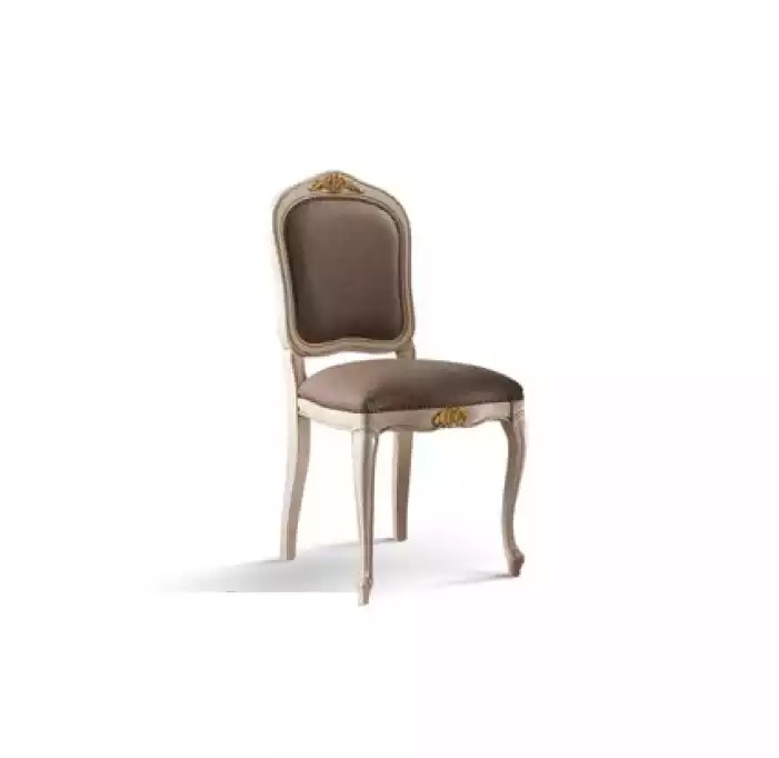 Esszimmer Stuhl Holz Sitz Polster Italienische Einrichtung Lehnstuhl Neu