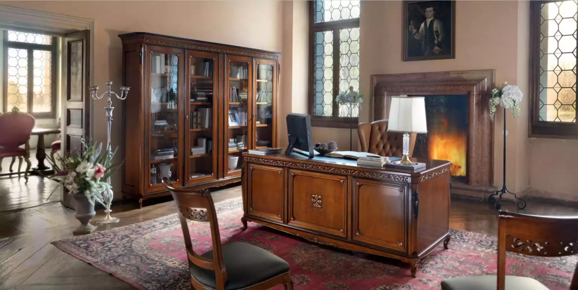 Bürotisch Schreibtisch Büro Tisch Bücherregal Einrichtung Möbel Neu