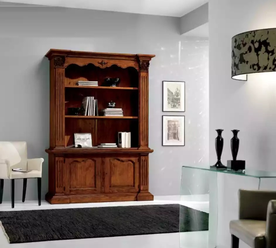 Bücherschrank Wohnwand Schrank Büro Möbel Regale Schränke Braun