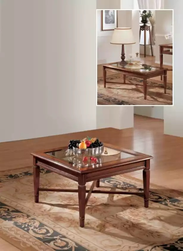 Design Klassische Couchtisch Beistelltisch Wohnzimmer Tisch Möbel Glas