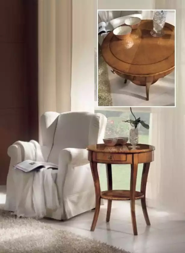 Rund Kaffee Couchtisch Luxus Design Tisch Beistell Tische Wohnzimmer