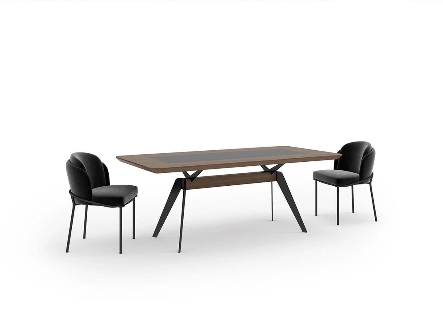 Luxus Esszimmer set Esstisch 4x Stühle Stuhl Textil Essgruppe Garnitur Neu