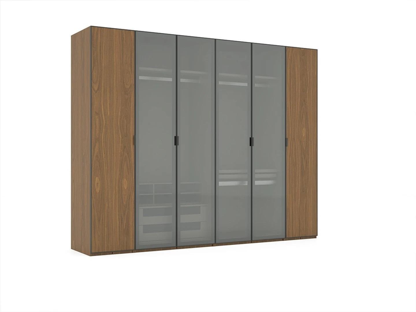 Holz Kleiderschrank Schlafzimmer Einrichtung Modern Designer Schrank Neu