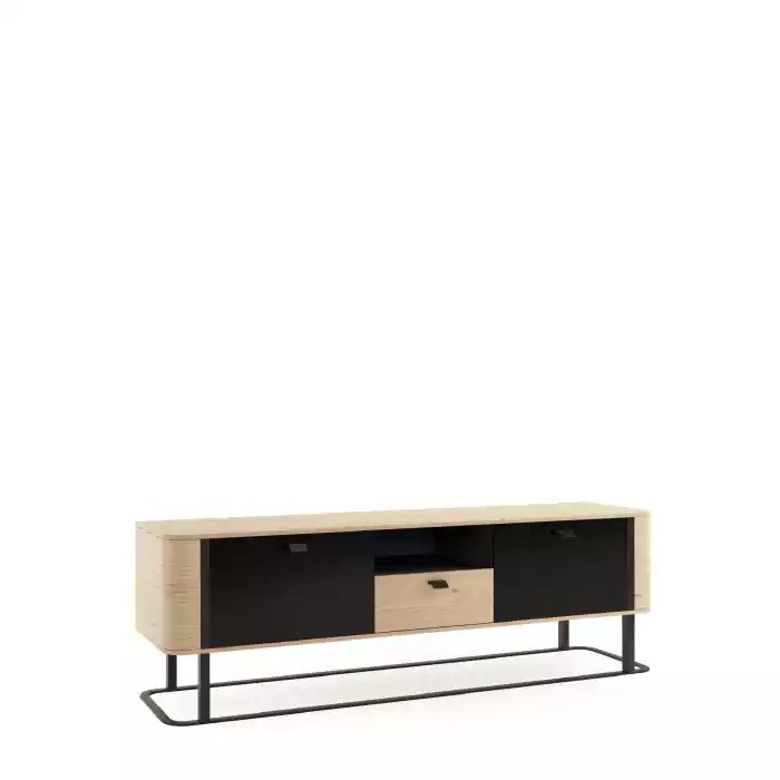Wohnwand rtv Sideboard TV Ständer niedrige Seite Wohnwände Holz Metall