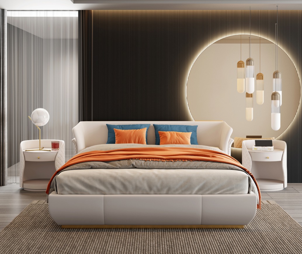 Bett Polster Design Luxus Doppel Betten Schlaf Zimmer 180x200cm Neu