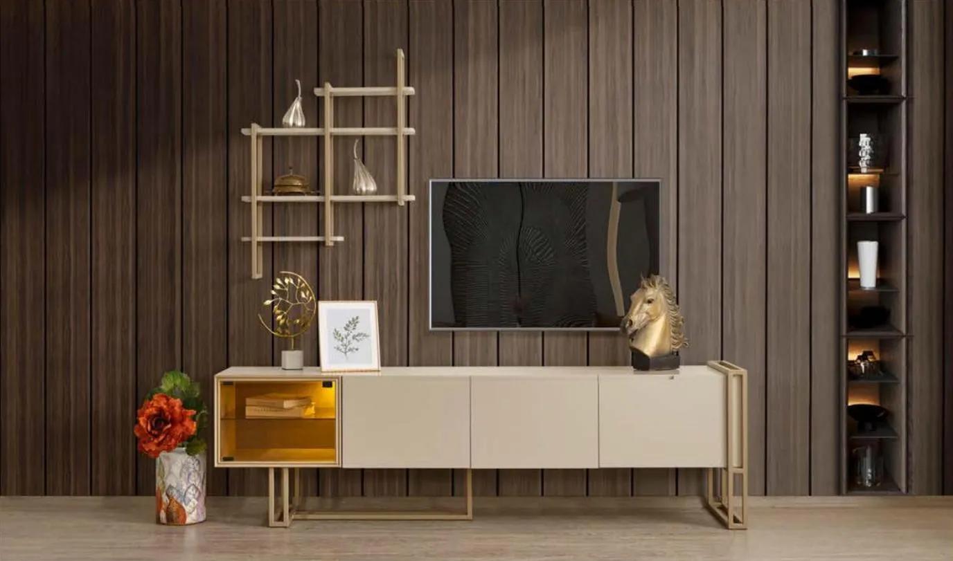TV Lowboard Schrank Sideboard Kommode Beistellschrank mit Regal