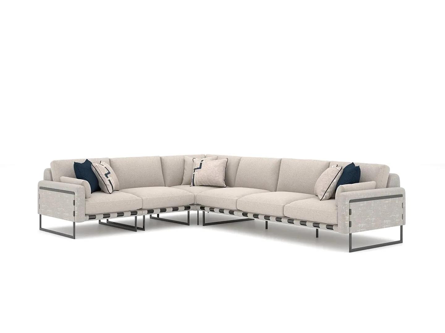 Design Wohnzimmer Sofa Möbel Eckcouch L-Form Ecksofa Polster Textil