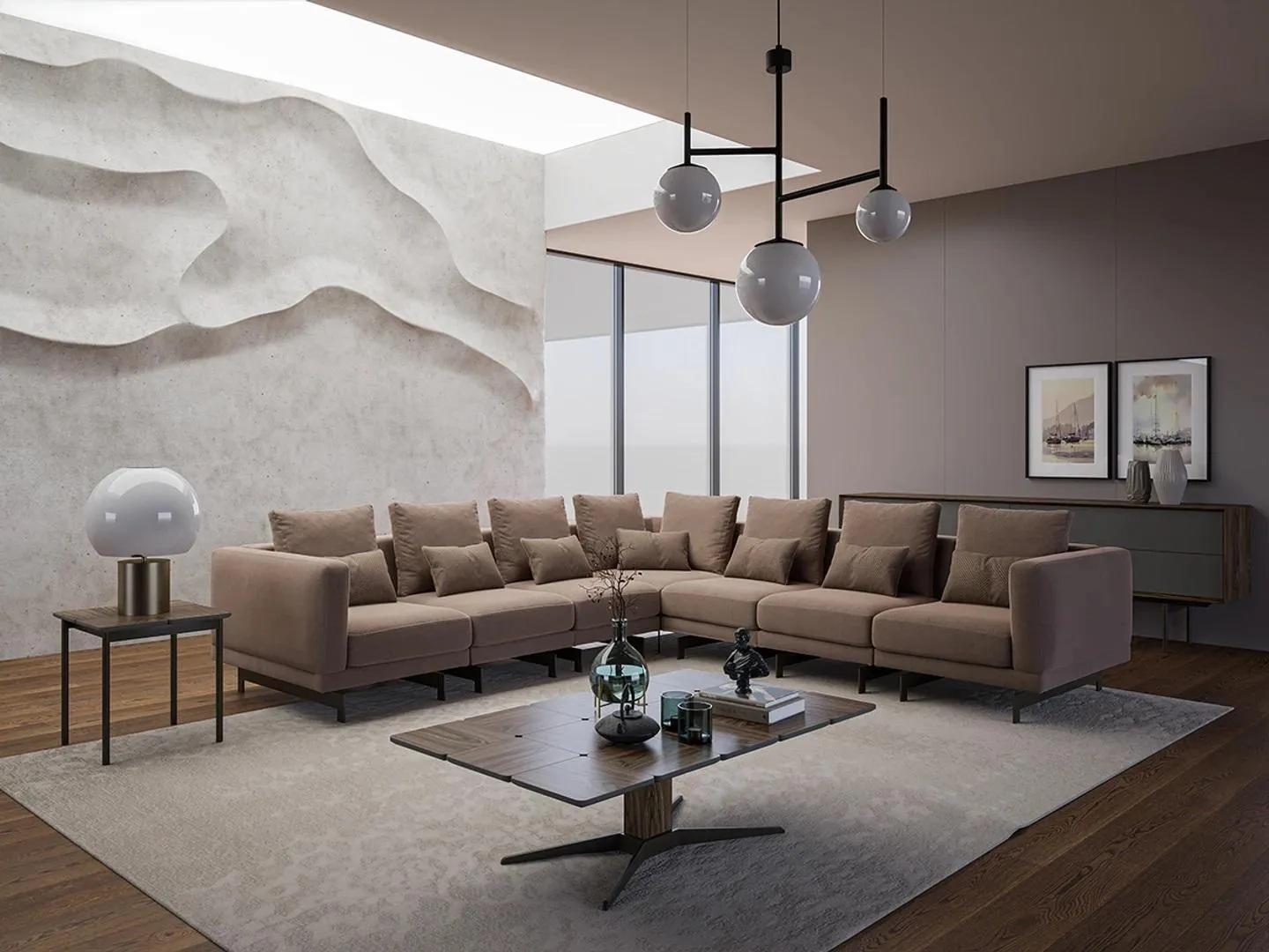 Wohnzimmer Garnitur 3tlg Einrichtung Couchtisch Designer Beistelltisch