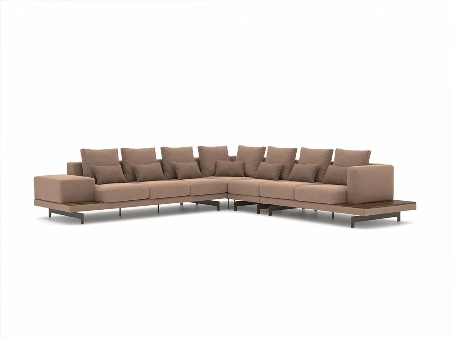 Designer Garnitur Wohnzimmer Ecksofa L-Form Einrichtung Luxus Möbel
