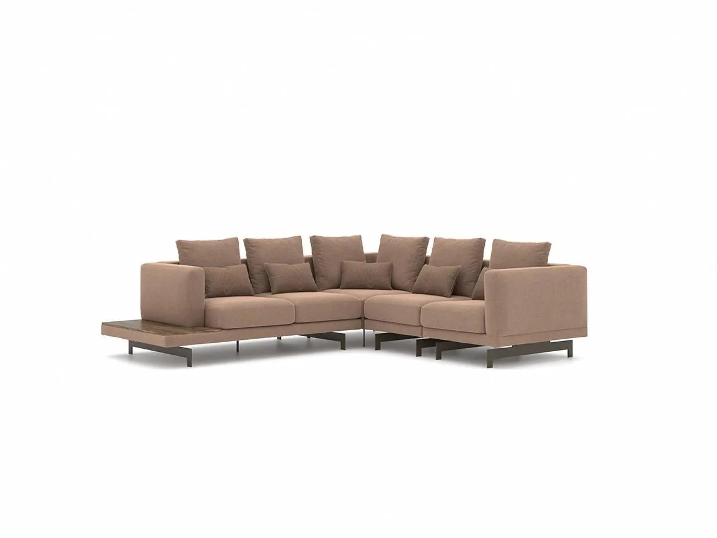 Polstermöbel Ecksofa L-Form Sofa Couch Polster Textil Luxus Einrichtung