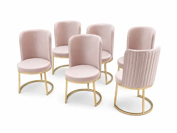 Esszimmer 6x Stühle Holz Luxus Sessel Wohnzimmer Möbel 6tlg Sofort