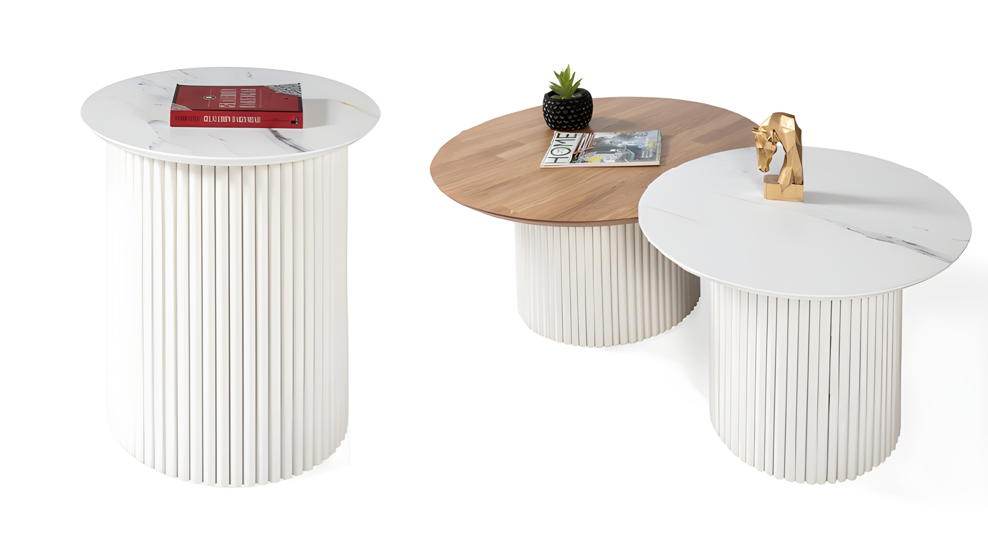 Beistelltisch Couchtisch Sofatisch Wohnzimmertisch Praktisch 2tlg.