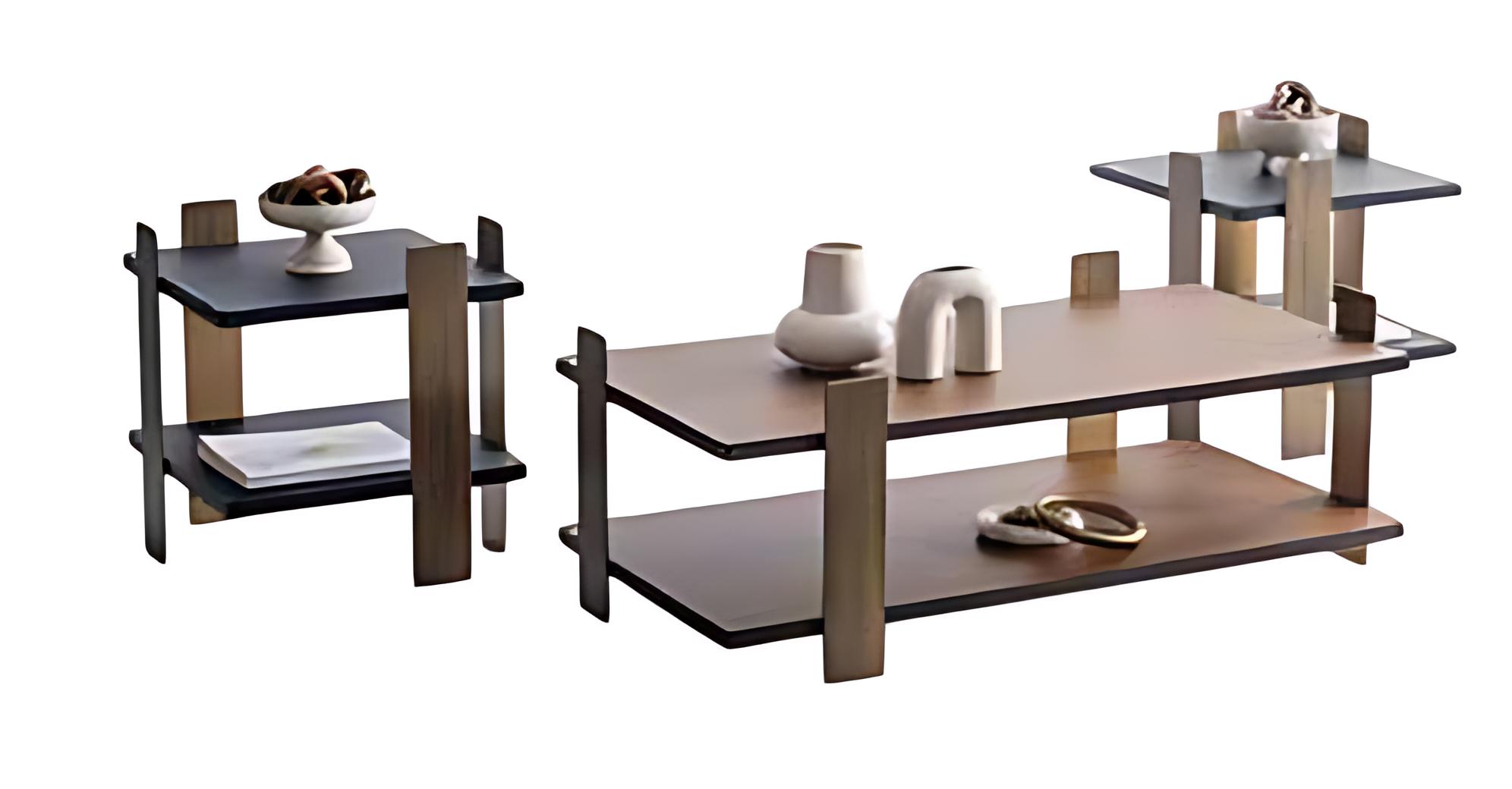 Couchtisch mit zwei Beistelltischen – modern und funktional