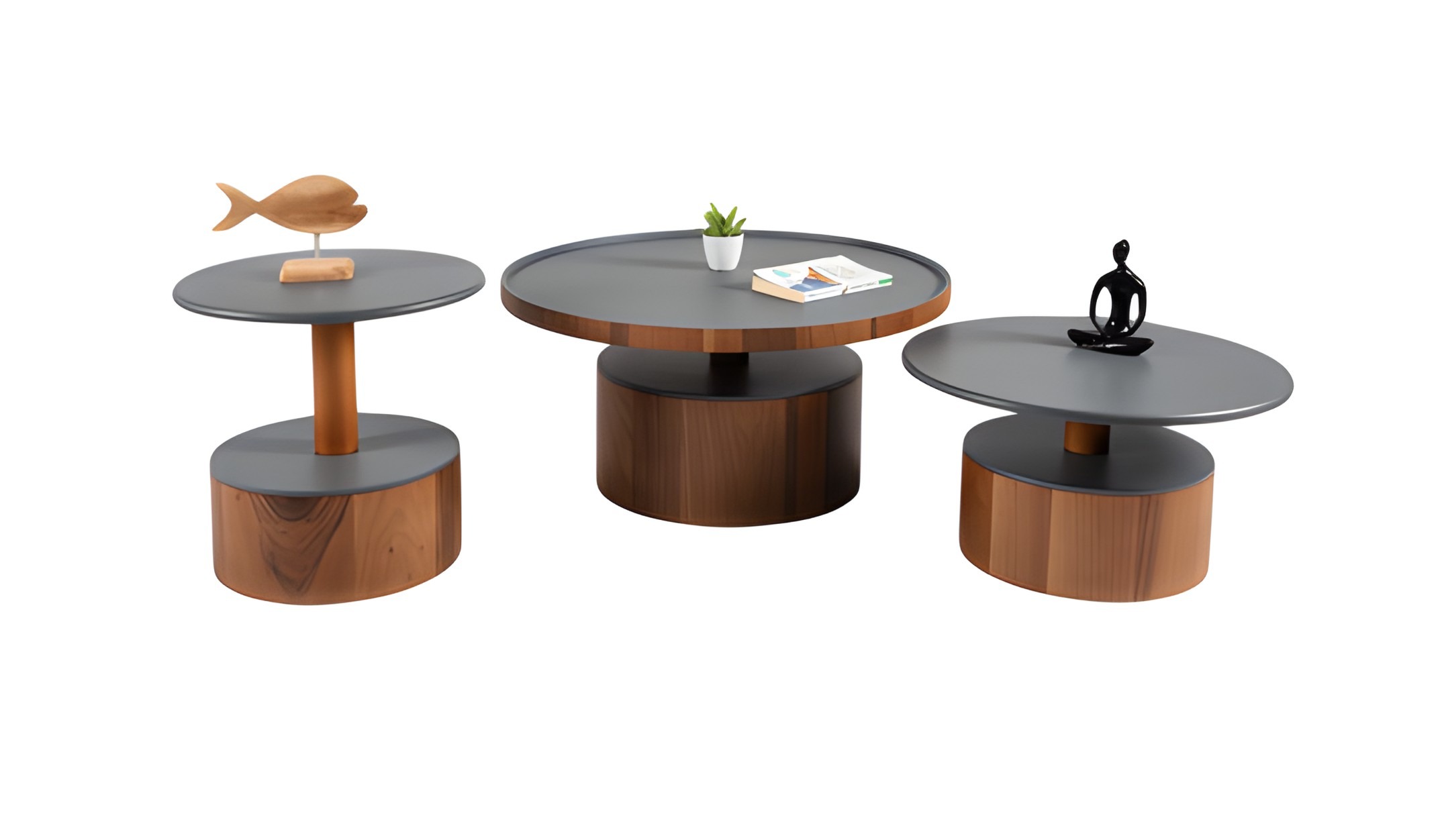 Beistelltisch Couchtisch Wohnzimmertisch Sofatisch Stilvoll Modern 3tlg.