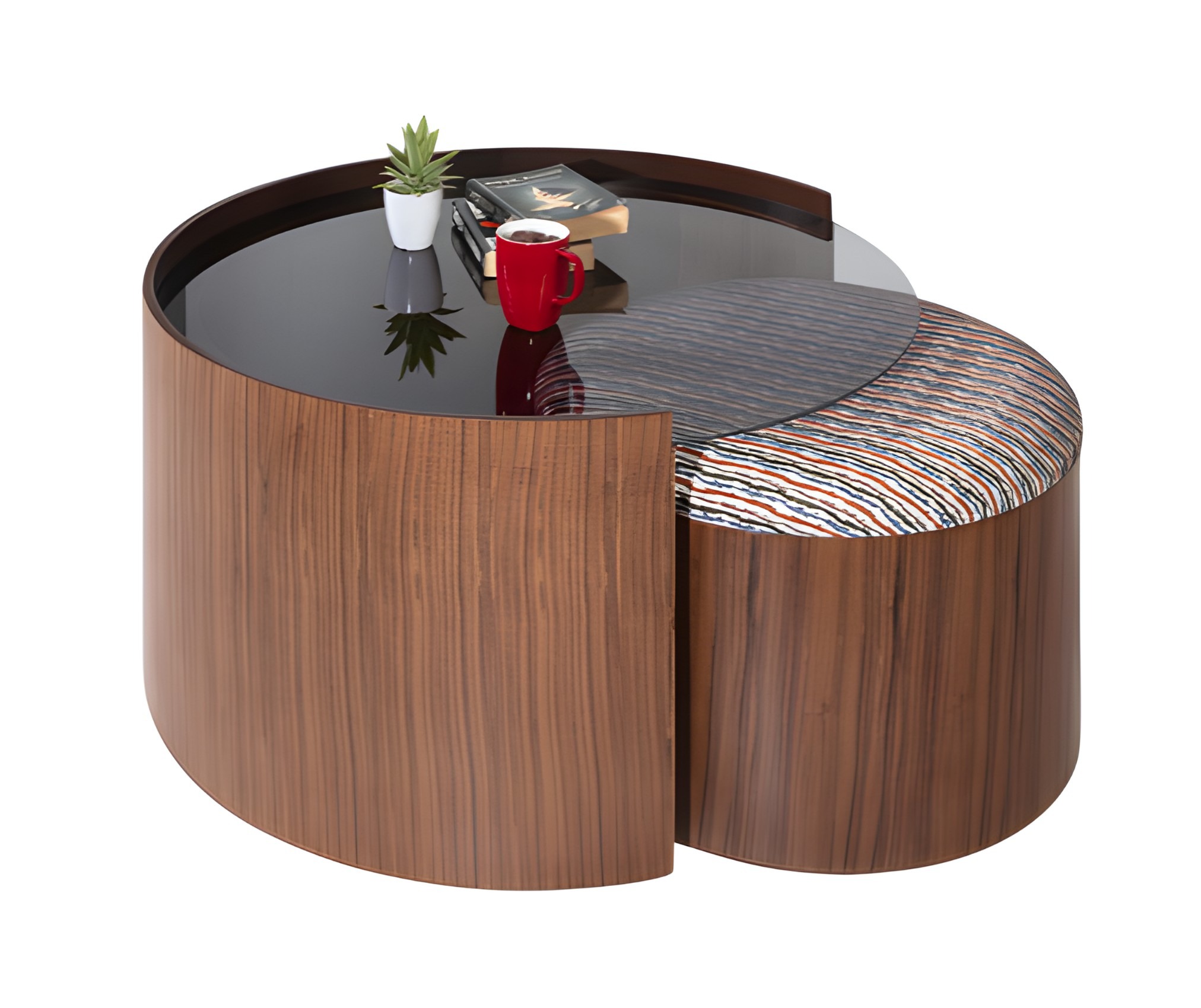 Elegante runde Beistelltische für warme und gemütliche Innenräume