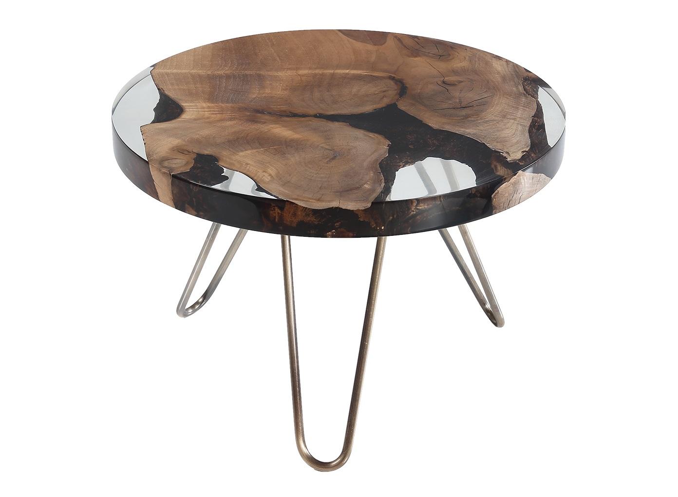 Eleganter brauner Couchtisch aus Holz für modernes Wohnzimmer