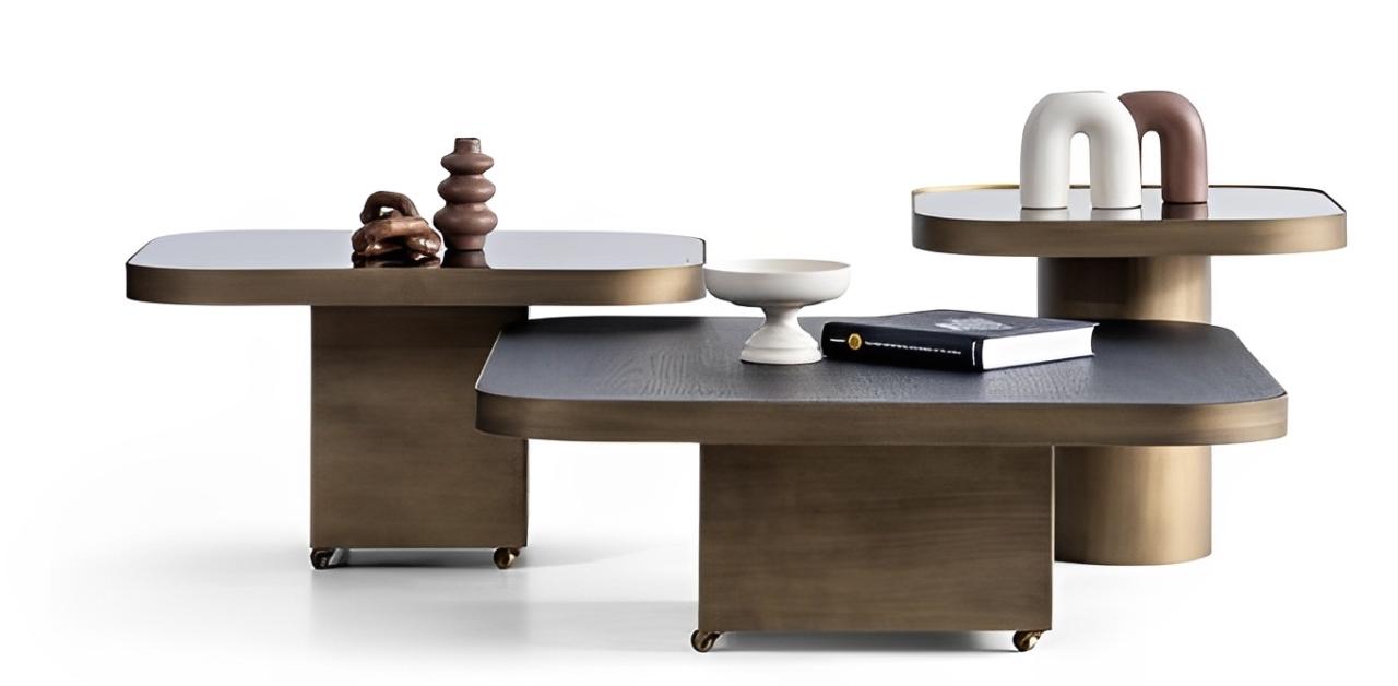 Tischset Couchtisch + 2 Beistelltische im Set 3tlg. Set Wohnzimmer Tisch