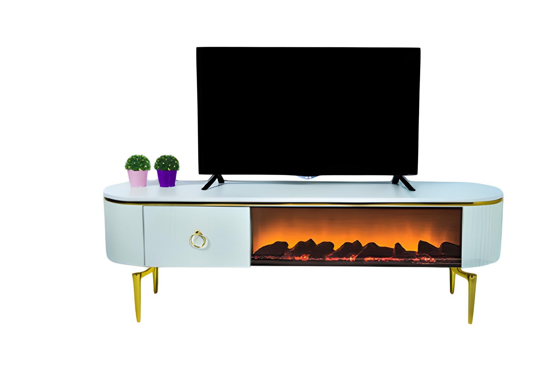 TV Sideboard Dekokamin Elektrokamin Wohnzimmerschrank Modern Stilvoll