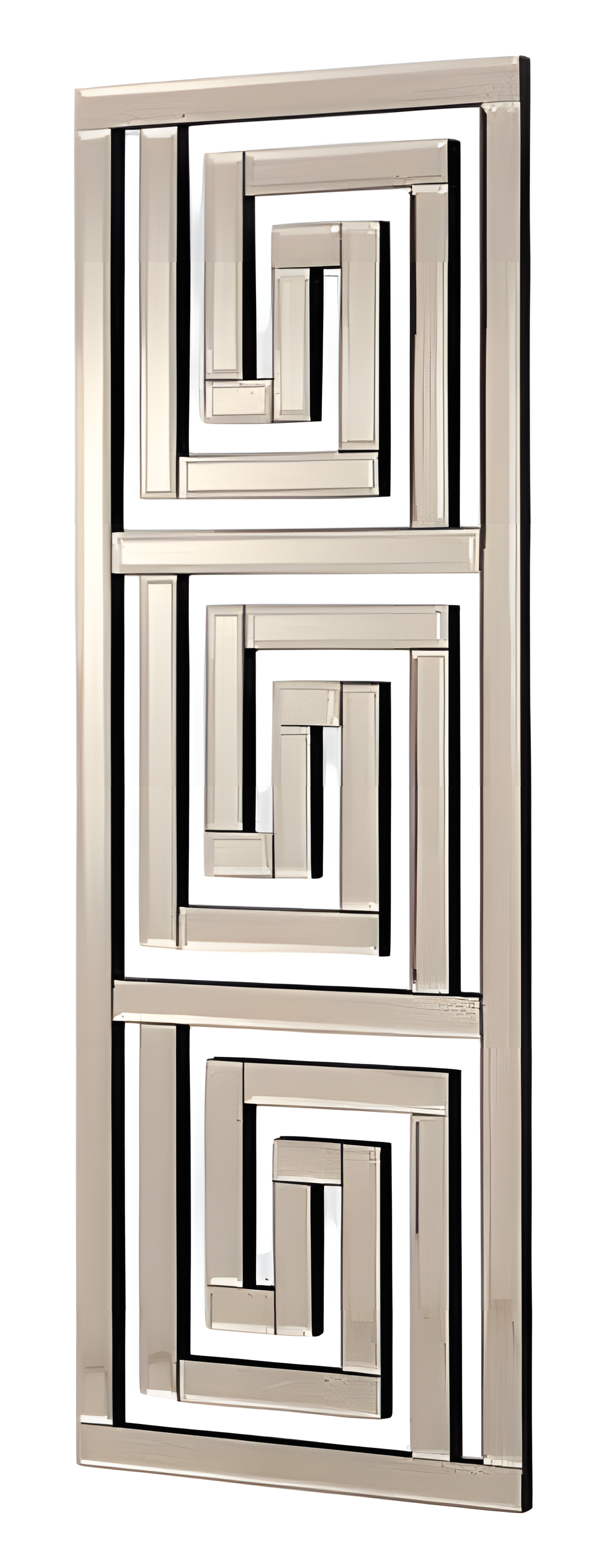 Grauer Spiegel aus Glas modern elegant für Wohnraum und Flur