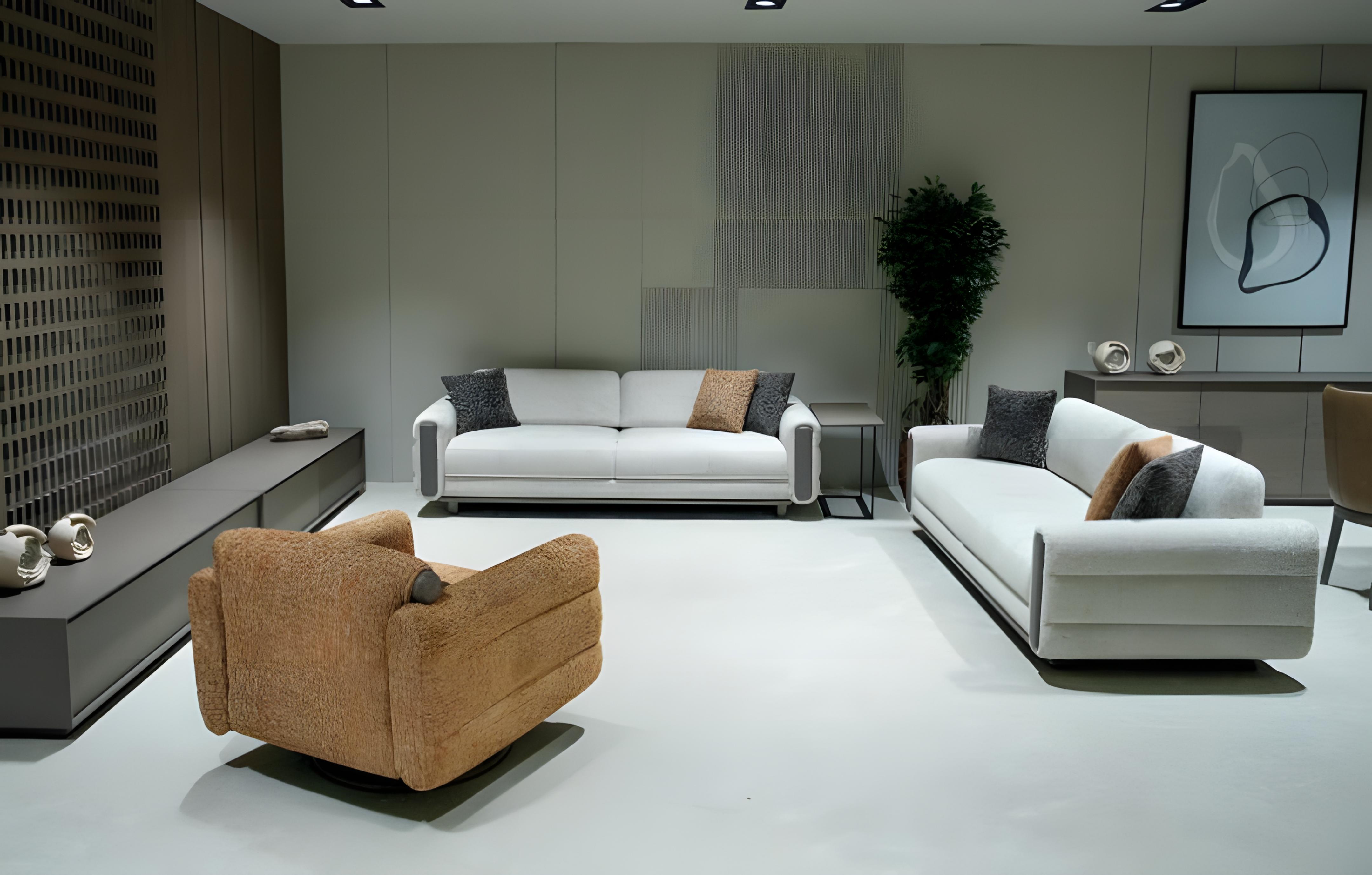 Polstergarnitur: Sofa 3 Sitzer + Sessel Wohnzimmer Sofagarnitur