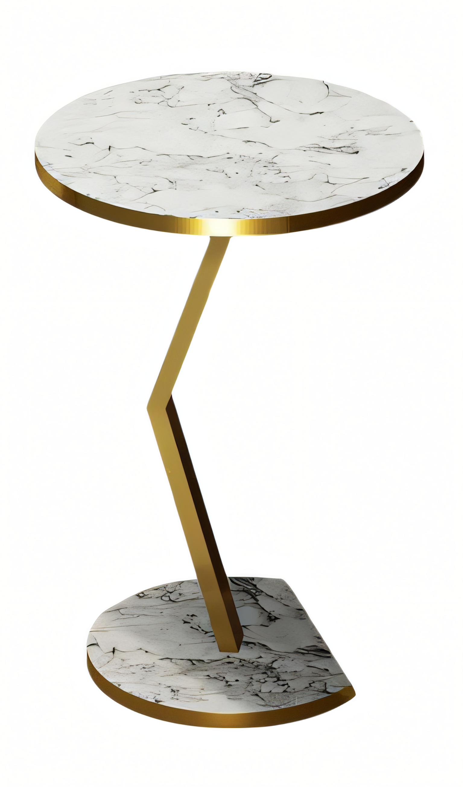 Beistelltisch aus Holz in Weiß modern elegant