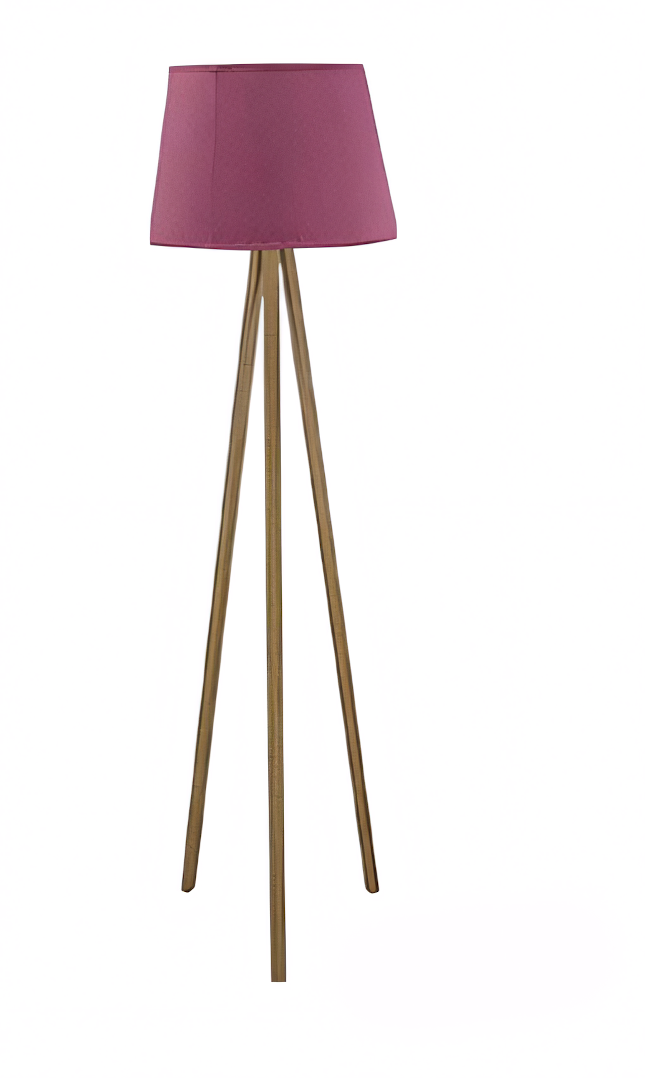 Elegante rosa Holz Stehlampe im modernen Design