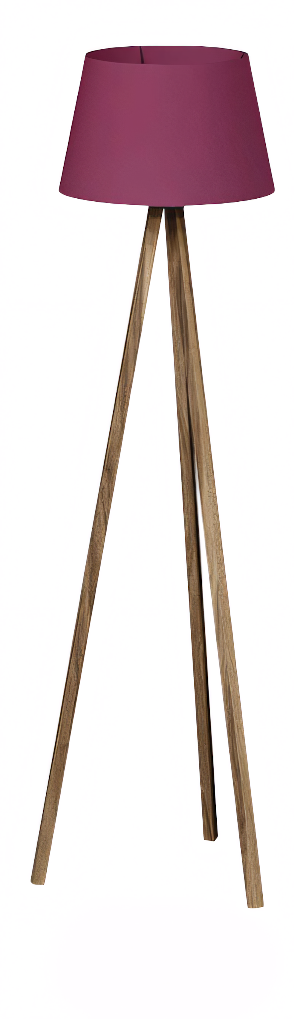 Elegante Lila Holz Stehlampe im modernen Design