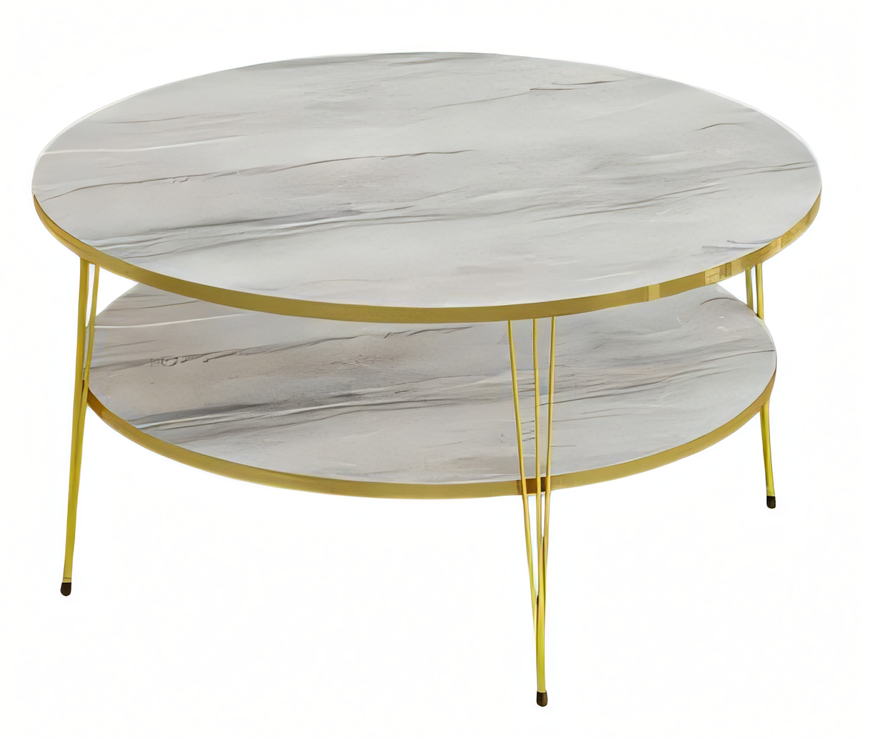 Grauer Holz-Couchtisch modern elegant für Wohnzimmer